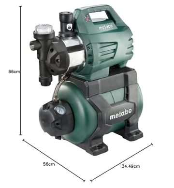 Abmessungen des Metabo Hauswasserwerk HWWI 4500/25 Inox