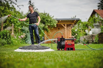 Der Einhell GE-AW 1042 FS im Garten