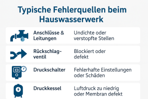 Die häufigsten Fehlerquellen beim Hauswasserwerk